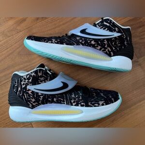 Nike KD 14 Copa Blue Melon Basketball Sneakers Size 12